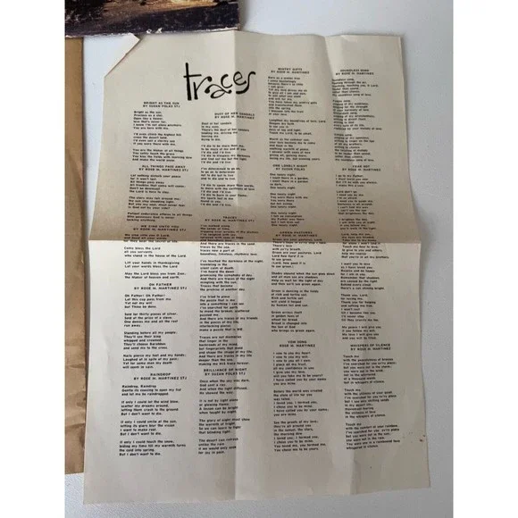 The Teresian Sisters Traces 1979 LP Audio American Studios STJ-1 Lyric Sheet VG+